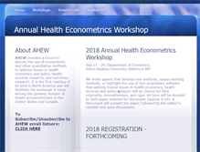 Tablet Screenshot of healtheconometrics.org